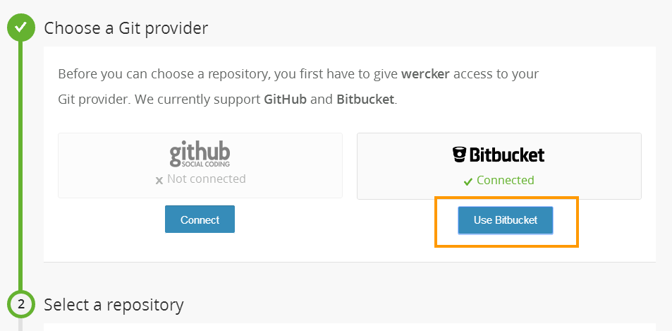 Bitbucketを選択